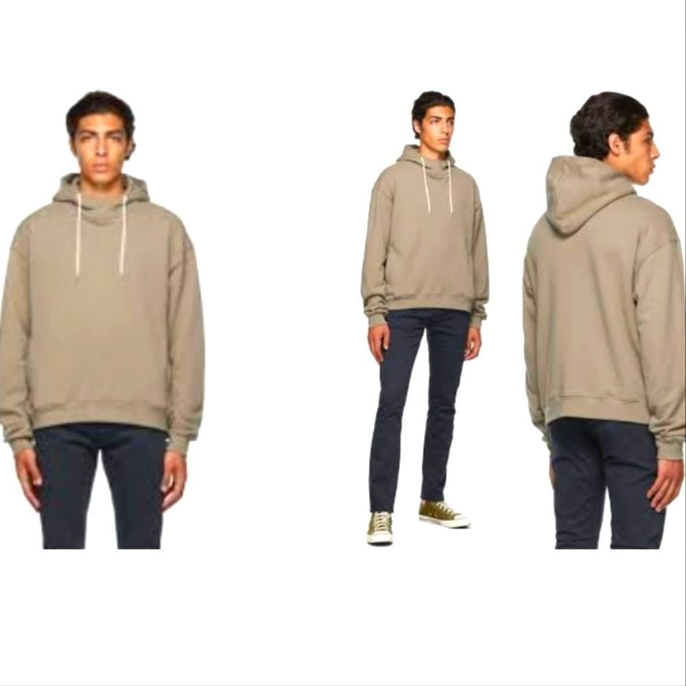 John Elliott Aspen Mock Hoodie in Taupe
Tiny snag on the back.